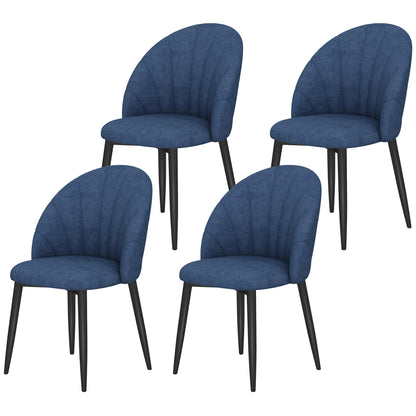 Chaises de salle à manger rembourrées ensemble de 4