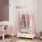 Penderie pour enfants avec étagère de rangement