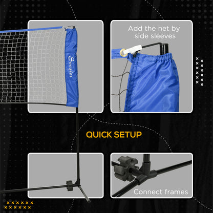Filet de badminton portatif réglable multiusage