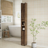 Meuble de salle de bain étroit style champêtre