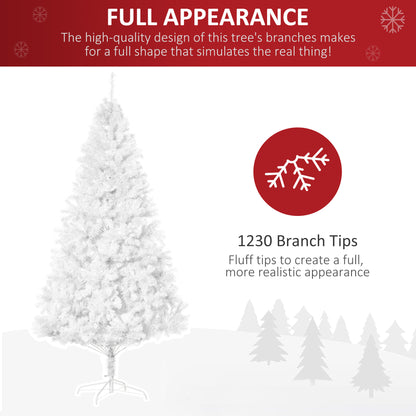 Sapin de Noël artificiel 1230 branches avec pied métallique