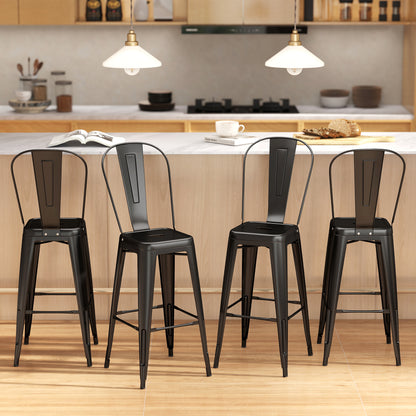 Tabourets de bar industriels 61 cm ensemble de 4