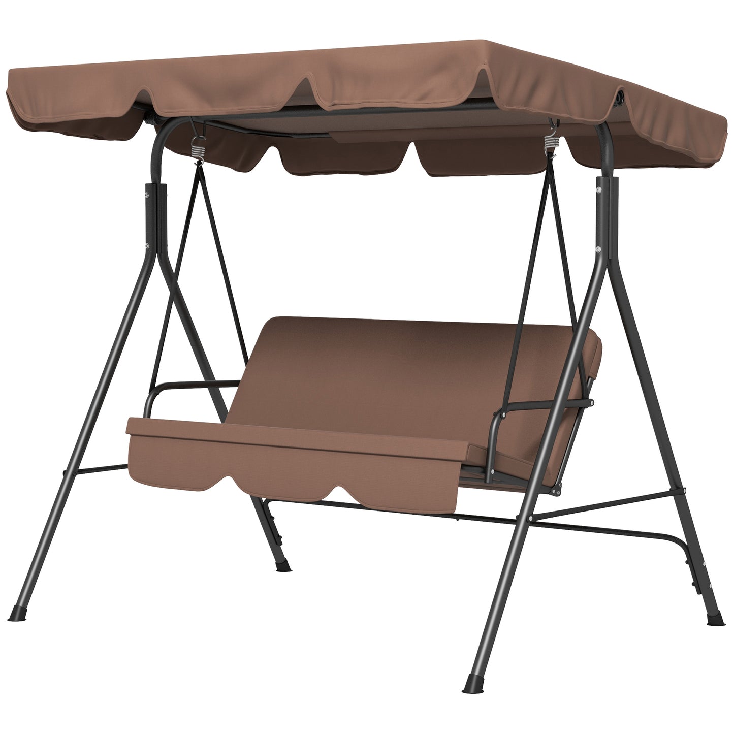 Balancelle de patio 3 places avec auvent ajustable