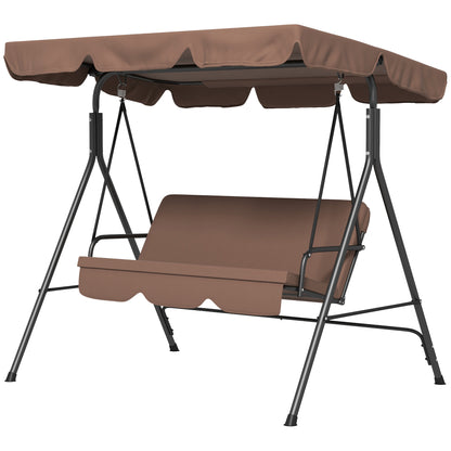Balancelle de patio 3 places avec auvent ajustable