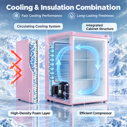 Congélateur vertical compact 59 L