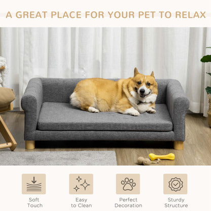 Sofa pour animaux moderne avec coussin amovible