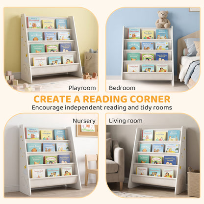 Bibliothèque enfant 4 niveaux pour chambre et salle de jeux