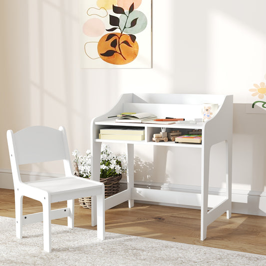 Bureau d'enfant avec chaise et rangement