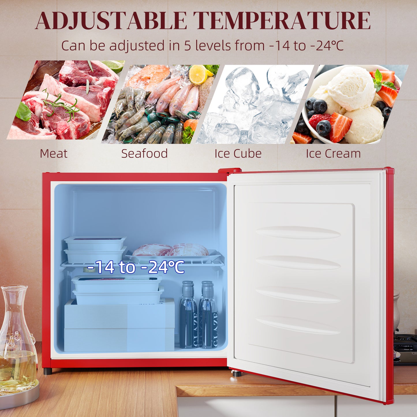 Mini congélateur vertical compact 31 L