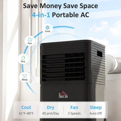 Climatiseur portable 10000 BTU avec déshumidificateur et ventilateur