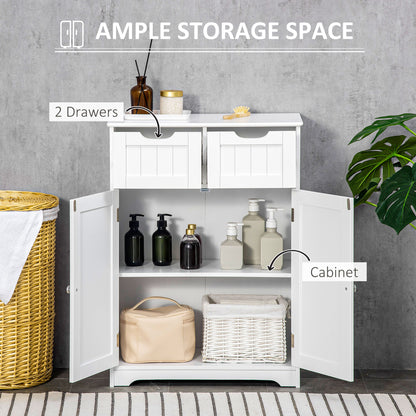 Meuble de rangement pour salle de bain à deux tiroirs