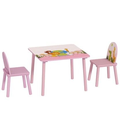 Ensemble table et chaises pour enfants — Lot de 3