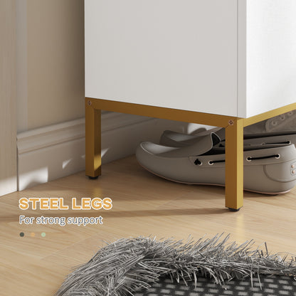 Meuble à chaussures de rangement avec étagères réglables
