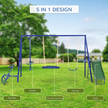 Ensemble de jeux extérieur 5-en-1 pour enfants