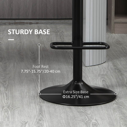 Tabourets de bar pivotants ajustables ensemble de 2
