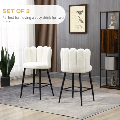 Tabourets de bar hauteur comptoir lot de 2 — gris