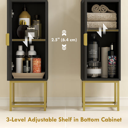 Armoire de salle de bain haute moderne étroite