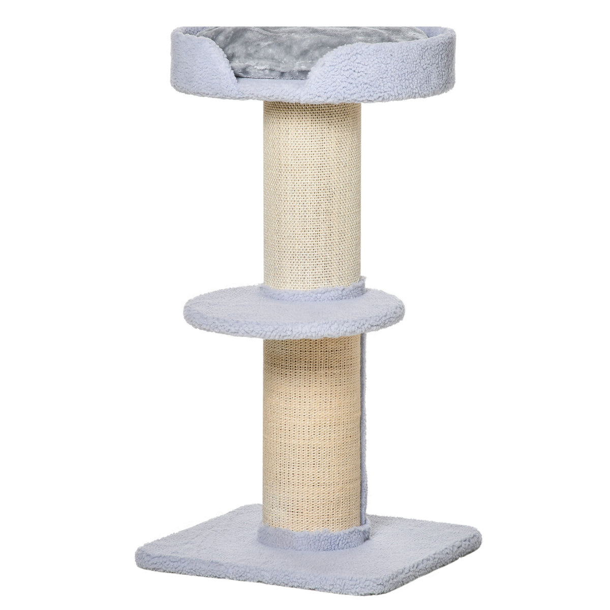 Arbre à chat multiétage avec griffoir en sisal et lit