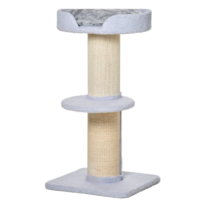 Arbre à chat multiétage avec griffoir en sisal et lit