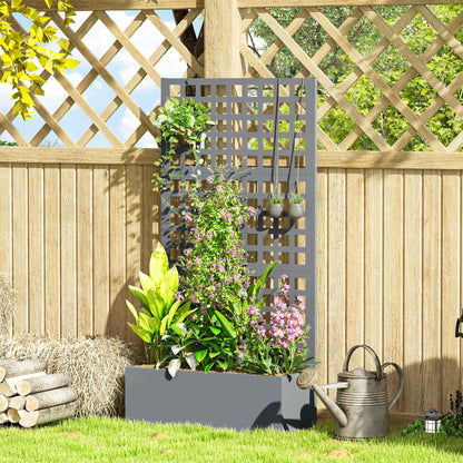 Bac de jardinage surélevé avec treillis 109 x 41 x 178 cm