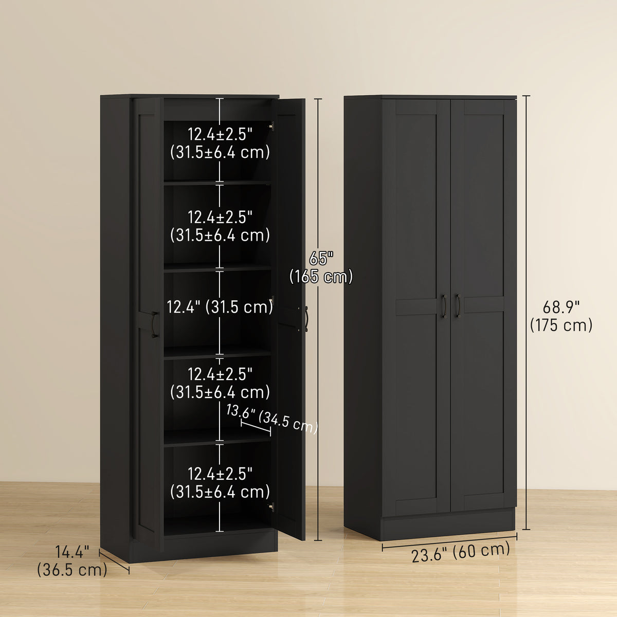 Armoire de cuisine de rangement haute en panneau de particules