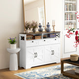 Buffet bahut 4 portes de grange et 3 tiroirs