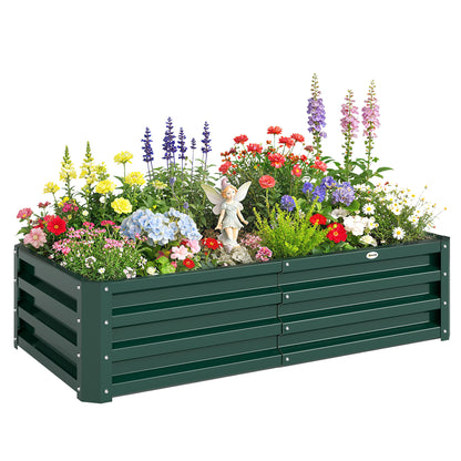 Jardinière surélevée galvanisée acier 120x60x30cm