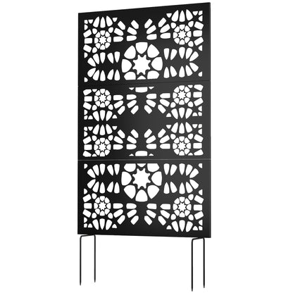 Paravent extérieur métal 183 x 97 cm autoportant