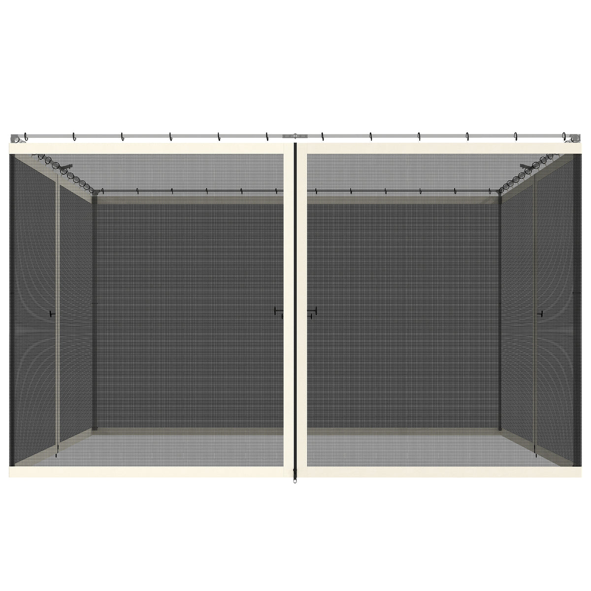 Moustiquaire de remplacement pour gazebo 3 x 3,6 m