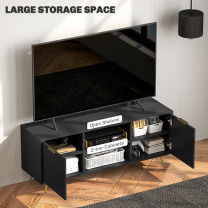 Meuble télé moderne avec rangement 55 pouces