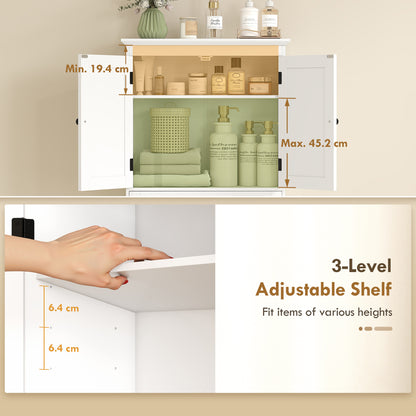 Meuble rangement au-dessus toilette tiroir et armoire