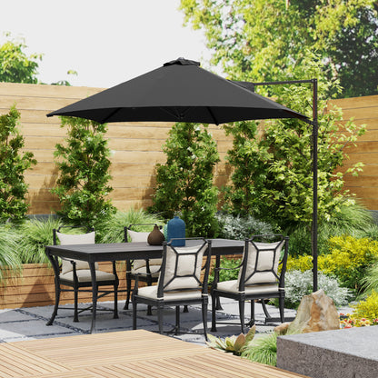 Parasol déporté cantilever 8,5 pieds avec base