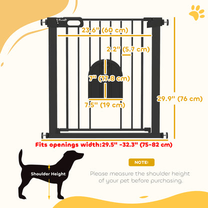 Barrière de sécurité pour chiens avec porte