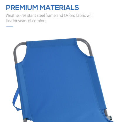 Chaise longue pliante extérieure à dossier réglable