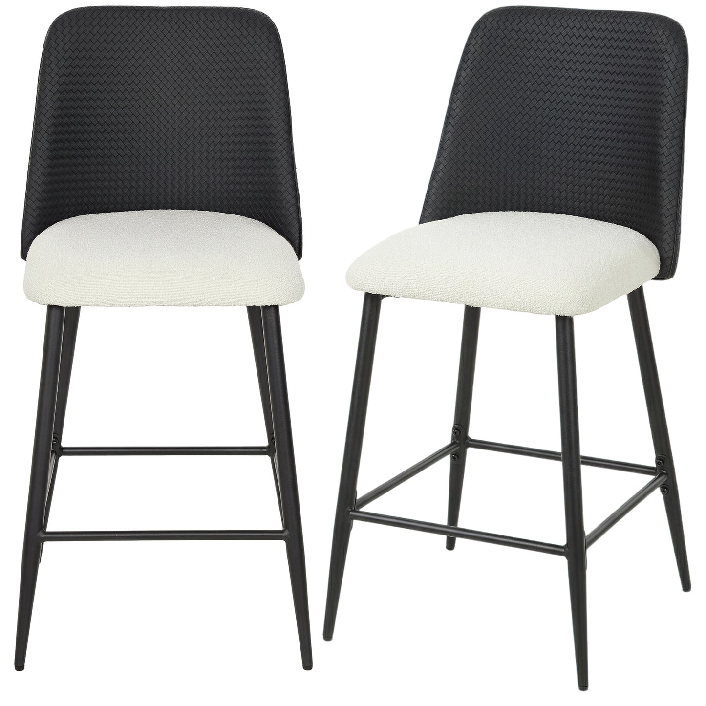 Tabourets de bar ensemble de 2 hauteur comptoir 66 cm