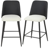 Tabourets de bar ensemble de 2 hauteur comptoir 66 cm