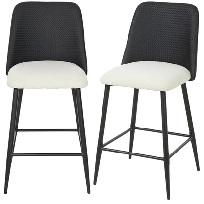 Tabourets de bar ensemble de 2 hauteur comptoir 66 cm