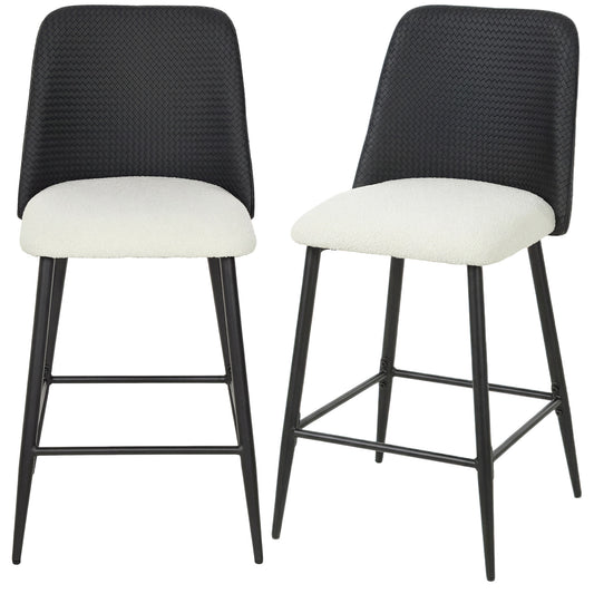 Tabourets de bar ensemble de 2 hauteur comptoir 66 cm