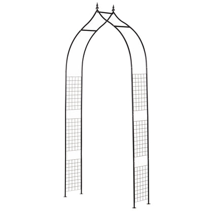 Arche de jardin décorative 244 cm acier treillis