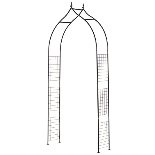 Arche de jardin décorative 244 cm acier treillis