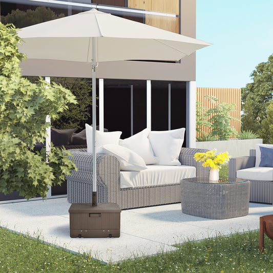 Base de parasol 3-en-1 avec roues 80 kg