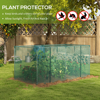 Cage protection cultures acier galvanisé porte zip 8x4 pieds
