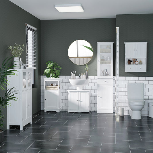 Meuble de rangement de salle de bain sur pied moderne