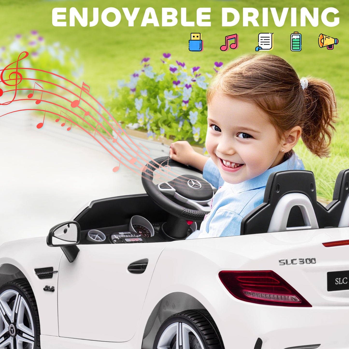 Voiture électrique enfant télécommande parentale double moteur 3-6 ans