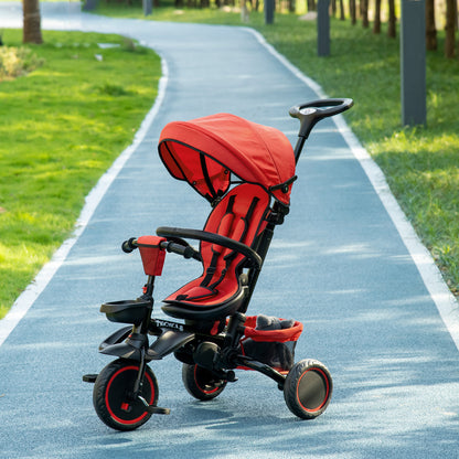 Tricycle évolutif 6-en-1 convertible poussette vélo enfant