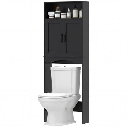 Meuble de rangement autoportant au-dessus des toilettes