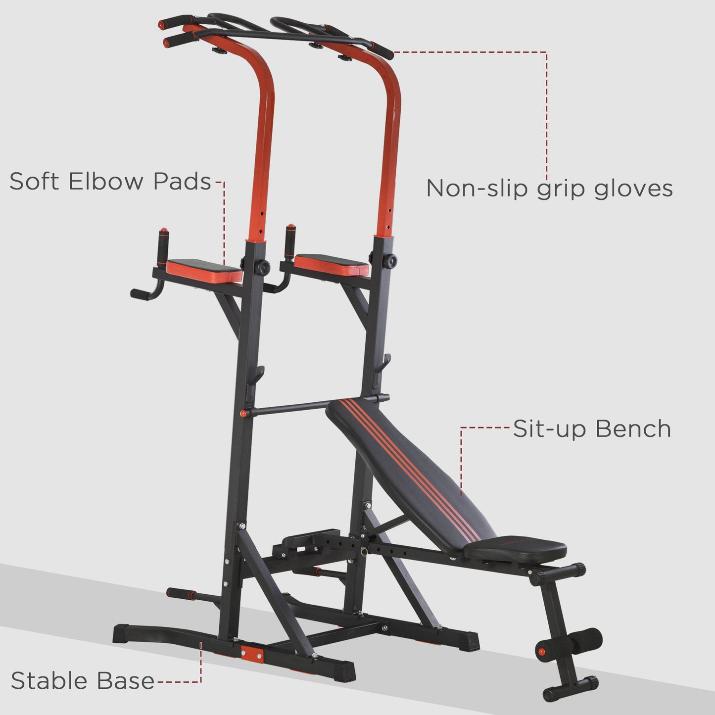 Station de musculation multifonction avec banc de redressement