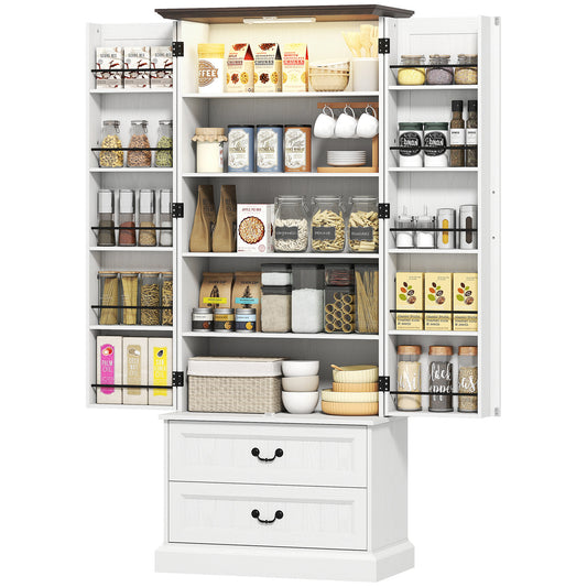 Armoire-buffet de cuisine avec lumière DEL capteur