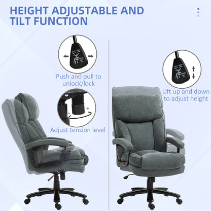 Chaise de bureau ergonomique grand format