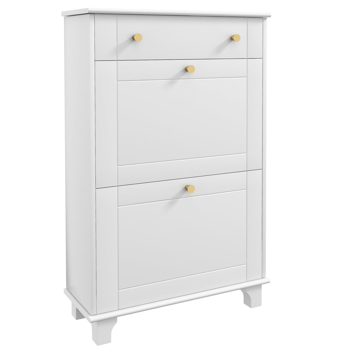 Armoire à chaussures slim 2 tiroirs rabattables 8 paires